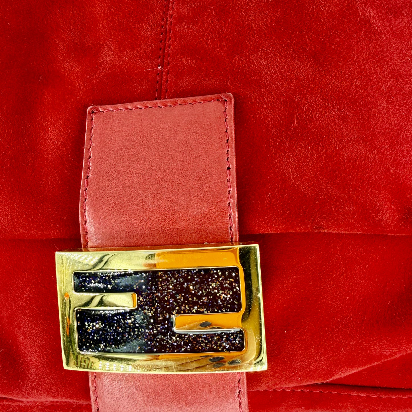 Fendi Red Mamma Baguette Shoulder bag