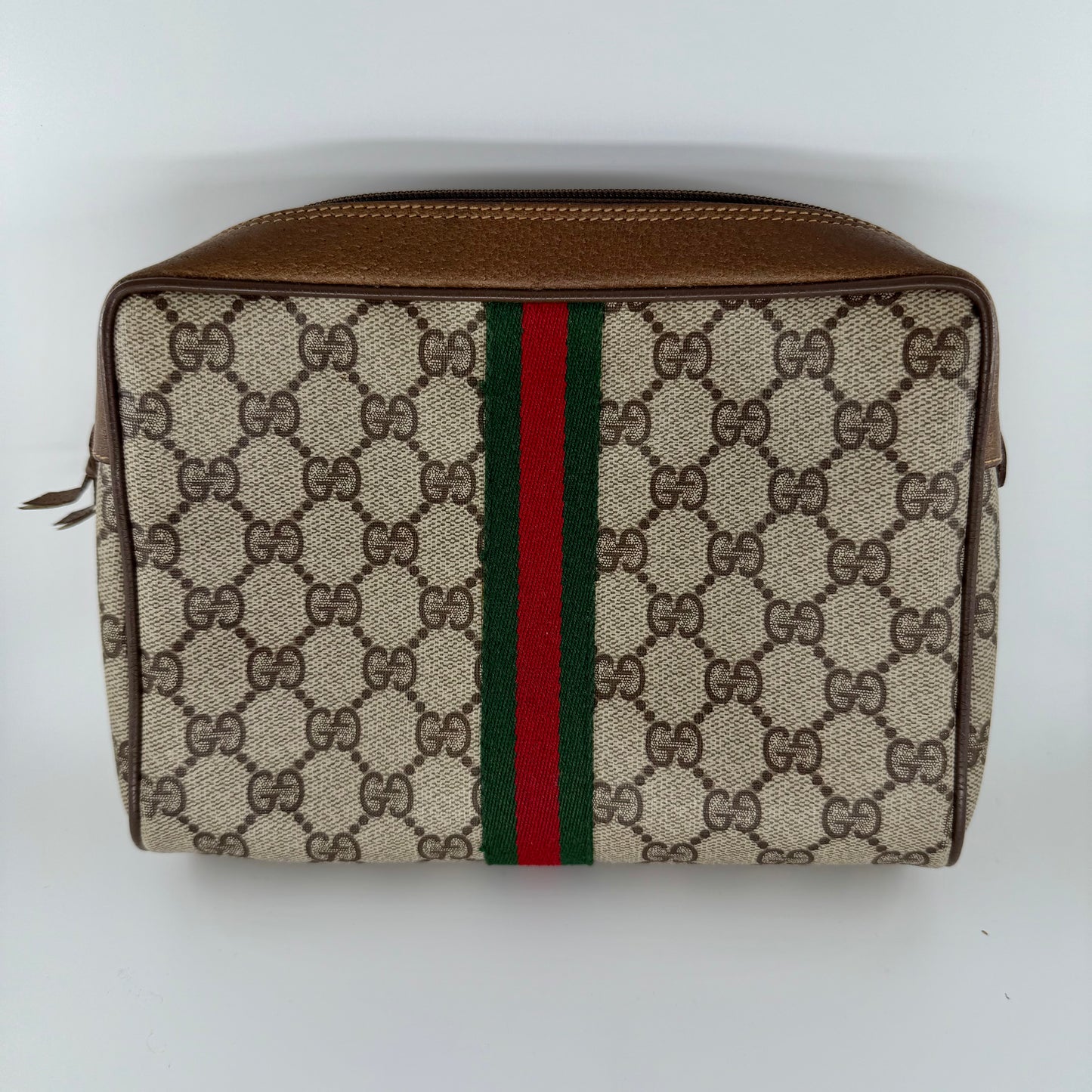 Gucci GG Monogram with Sherry line Clutch