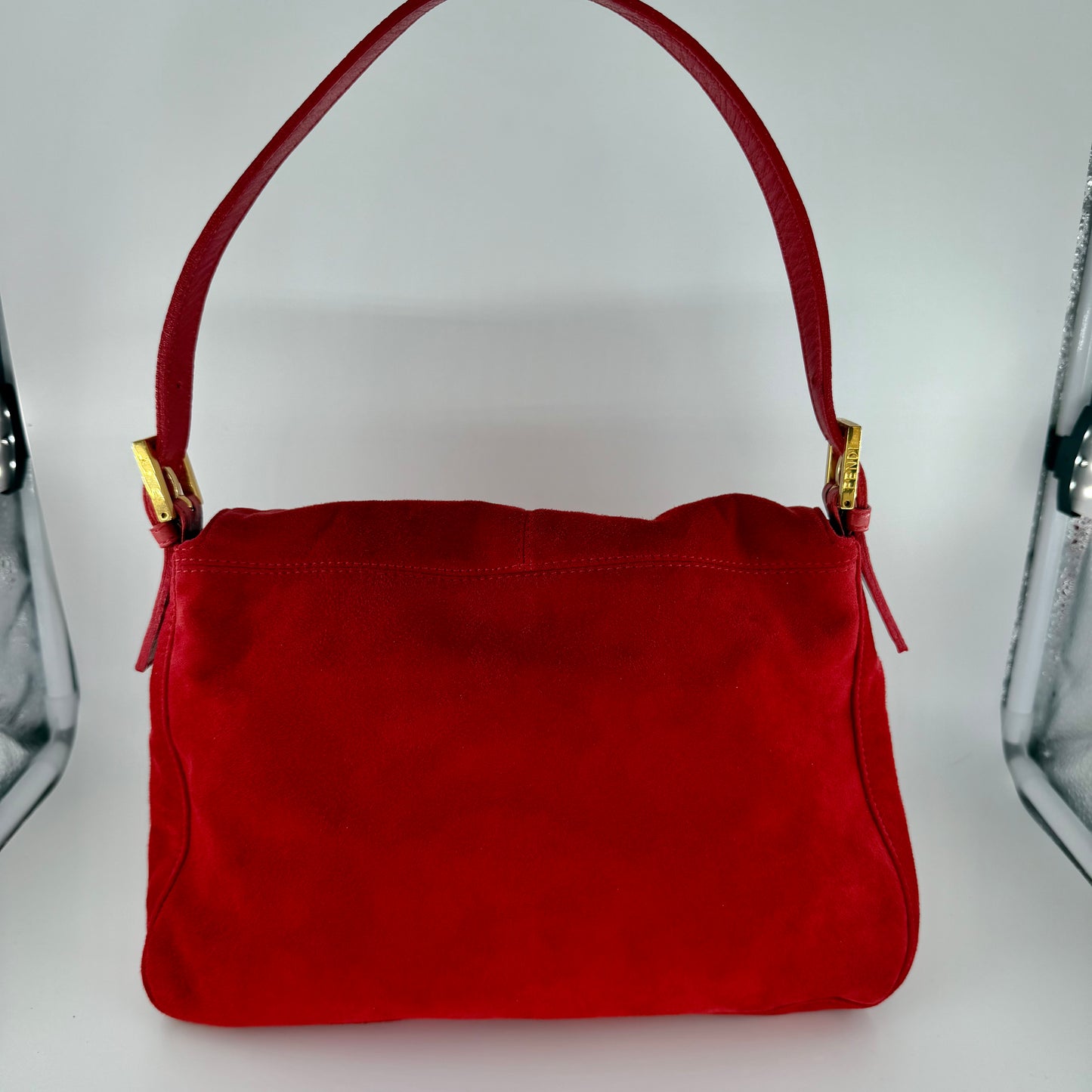 Fendi Red Mamma Baguette Shoulder bag