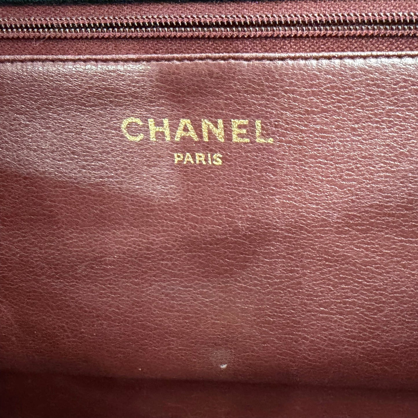 Chanel Black Cotton Matelasse Half Flap Shoulder Bag