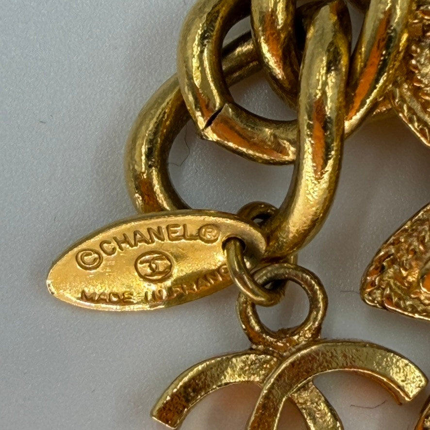 Chanel Gold Sun Lion Chain Belt/Necklace