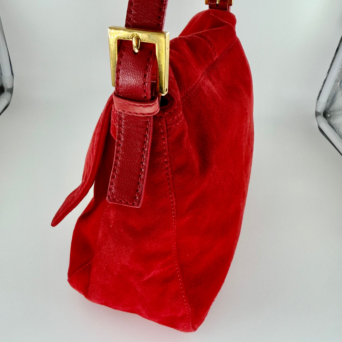 Fendi Red Mamma Baguette Shoulder bag