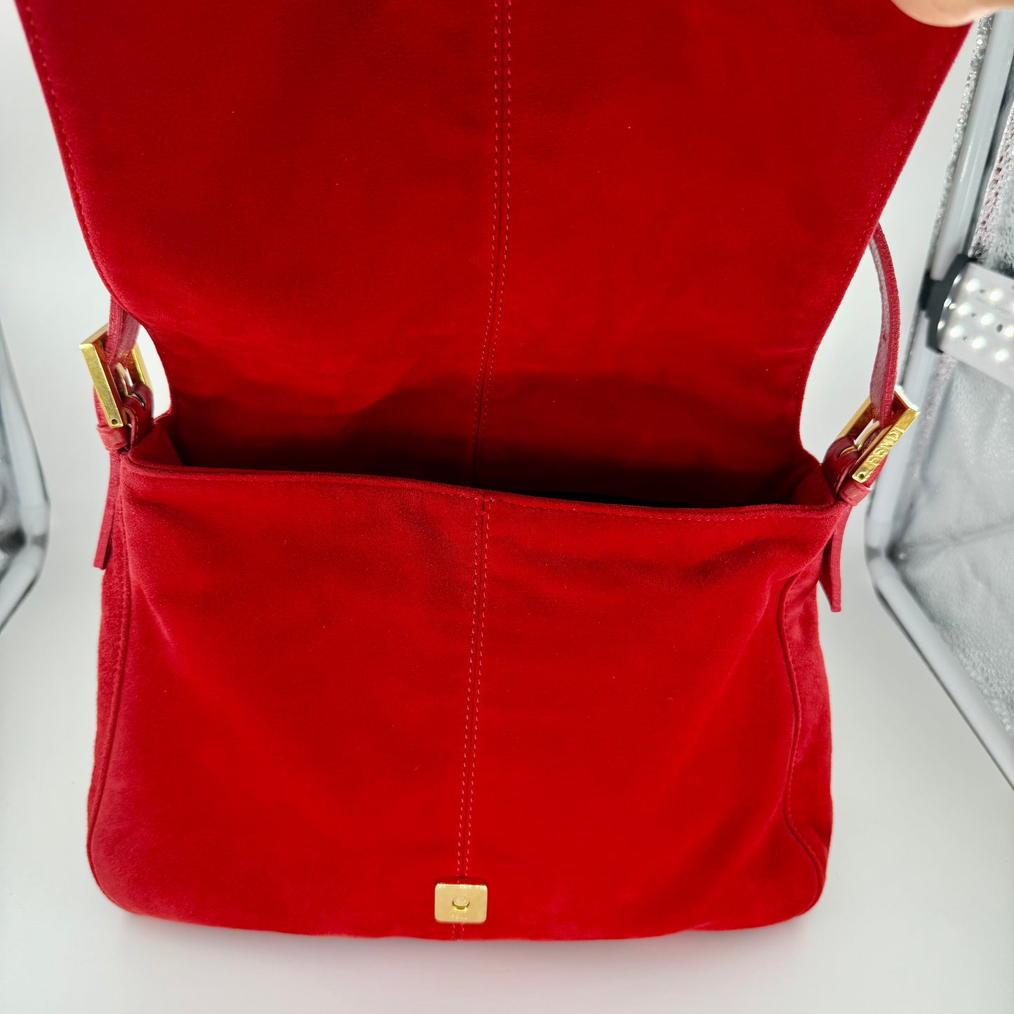 Fendi Red Mamma Baguette Shoulder bag