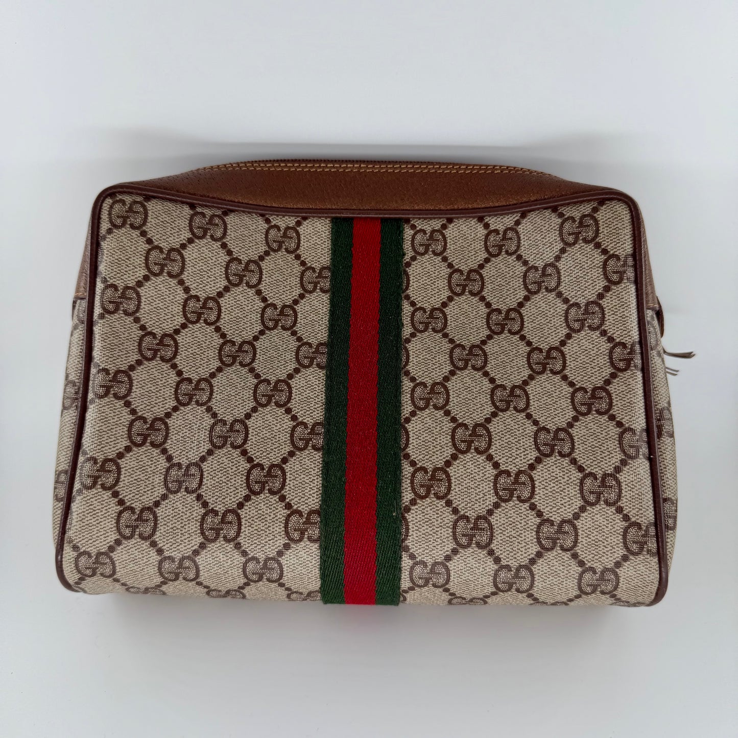 Gucci GG Monogram with Sherry line Clutch