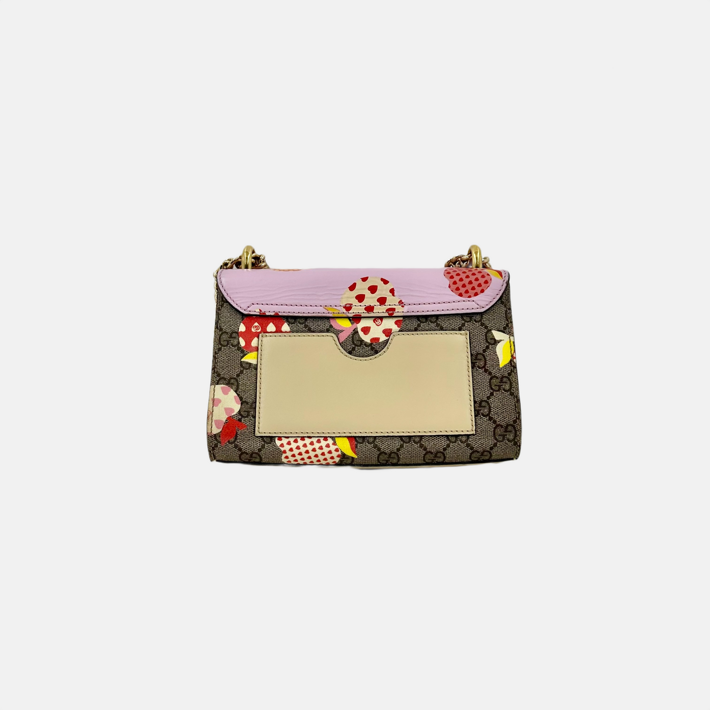 Gucci GG Supreme Monogram Les Pommes Small Padlock shoulder bag