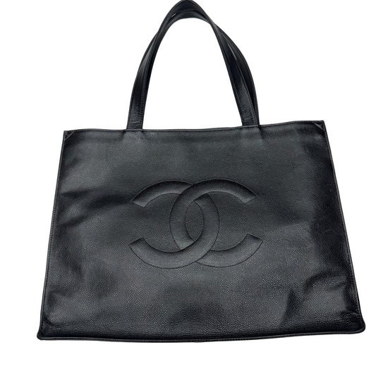 Chanel Black Caviar Tote/Shoulder Bag