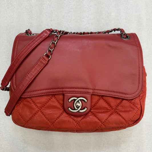 Chanel Red Calfskin In the Mix Flap