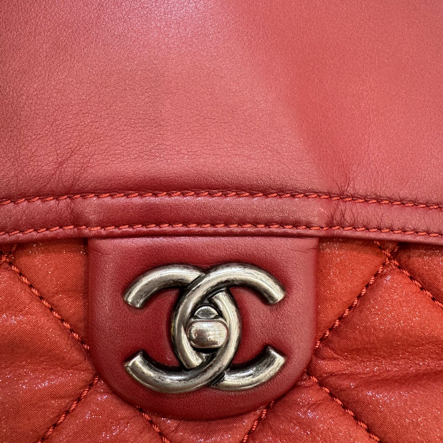 Chanel Red Calfskin In the Mix Flap