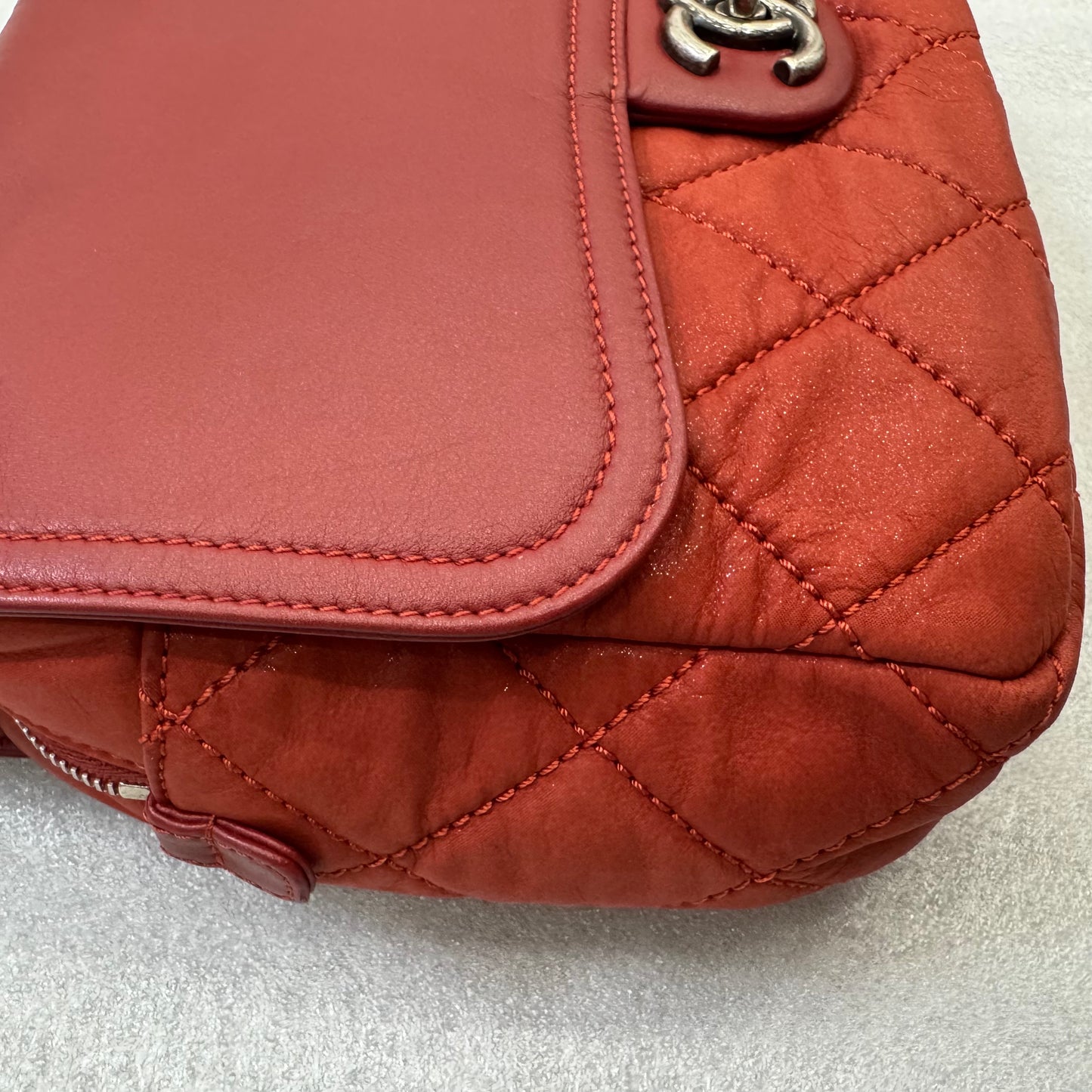 Chanel Red Calfskin In the Mix Flap
