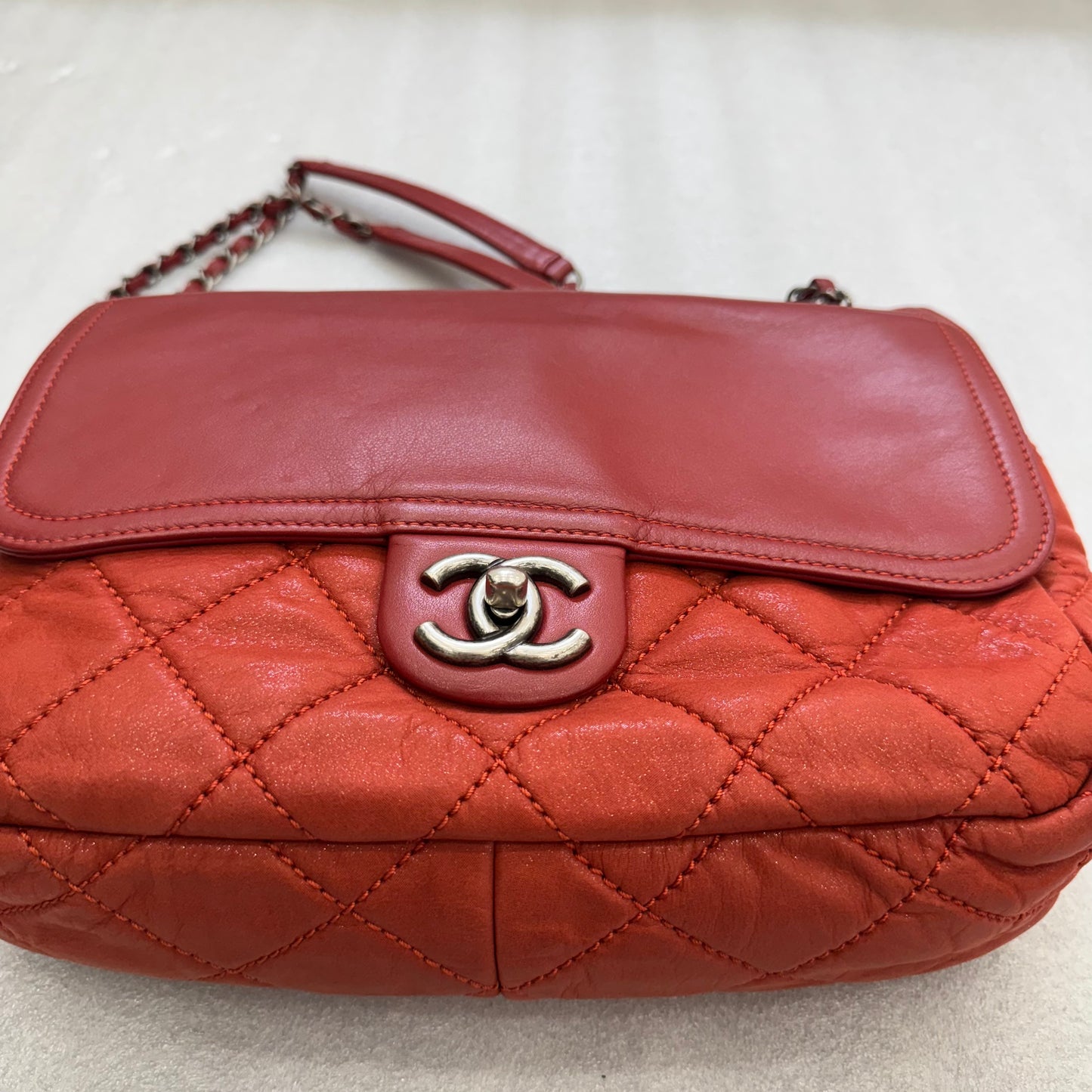 Chanel Red Calfskin In the Mix Flap