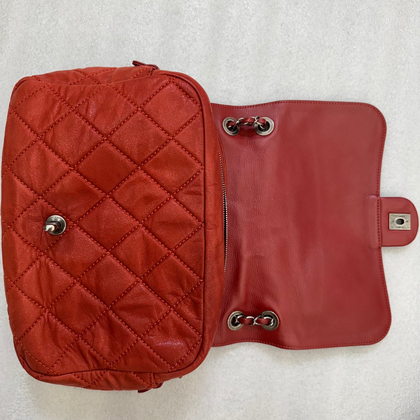 Chanel Red Calfskin In the Mix Flap