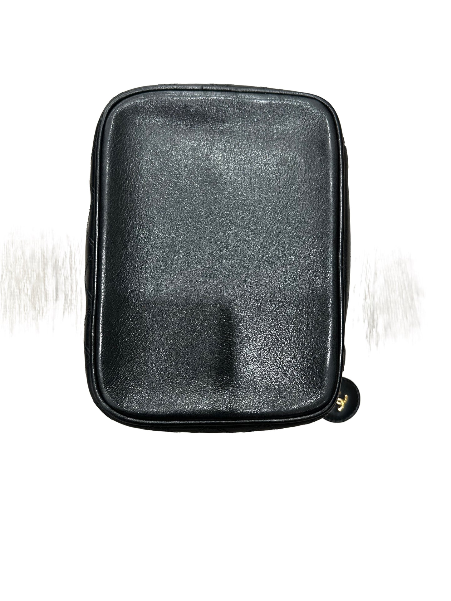 Chanel Black Calfskin Duo-tone Vanity