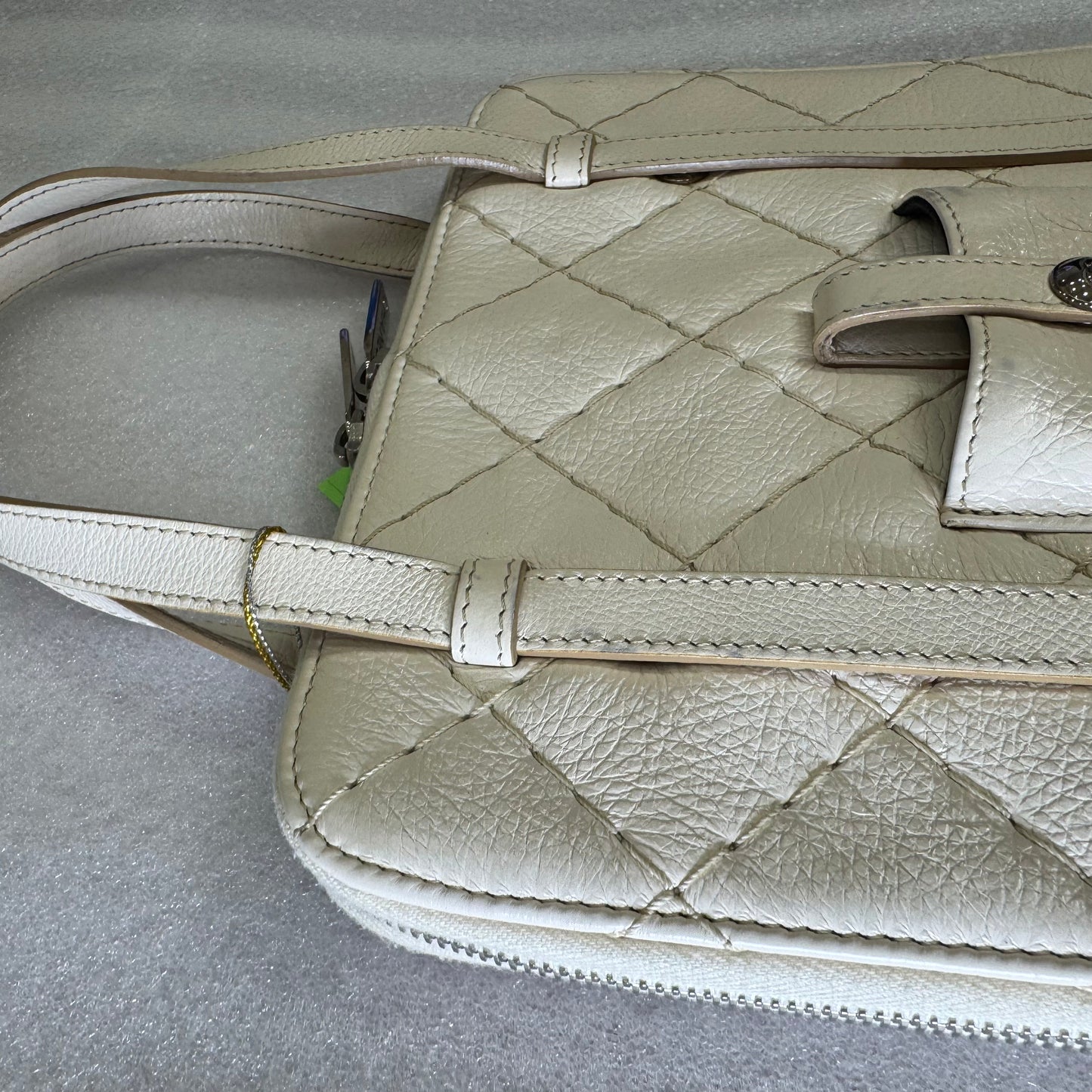 Chanel White/Beige Caviar ipad Case