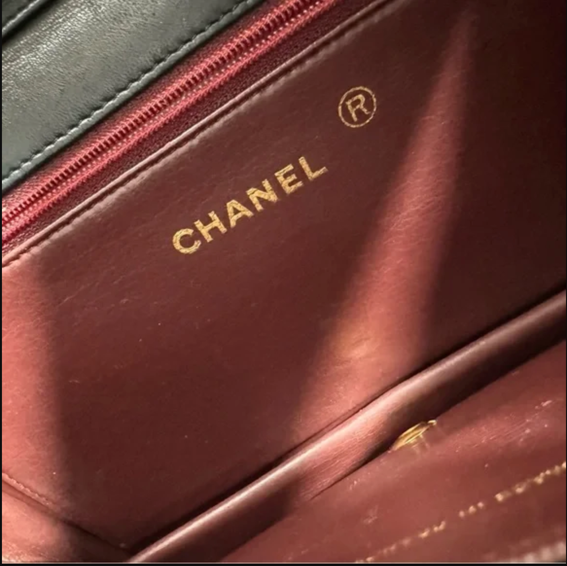 Chanel Black Lambskin Vintage Matelasse Full Flap, Medium