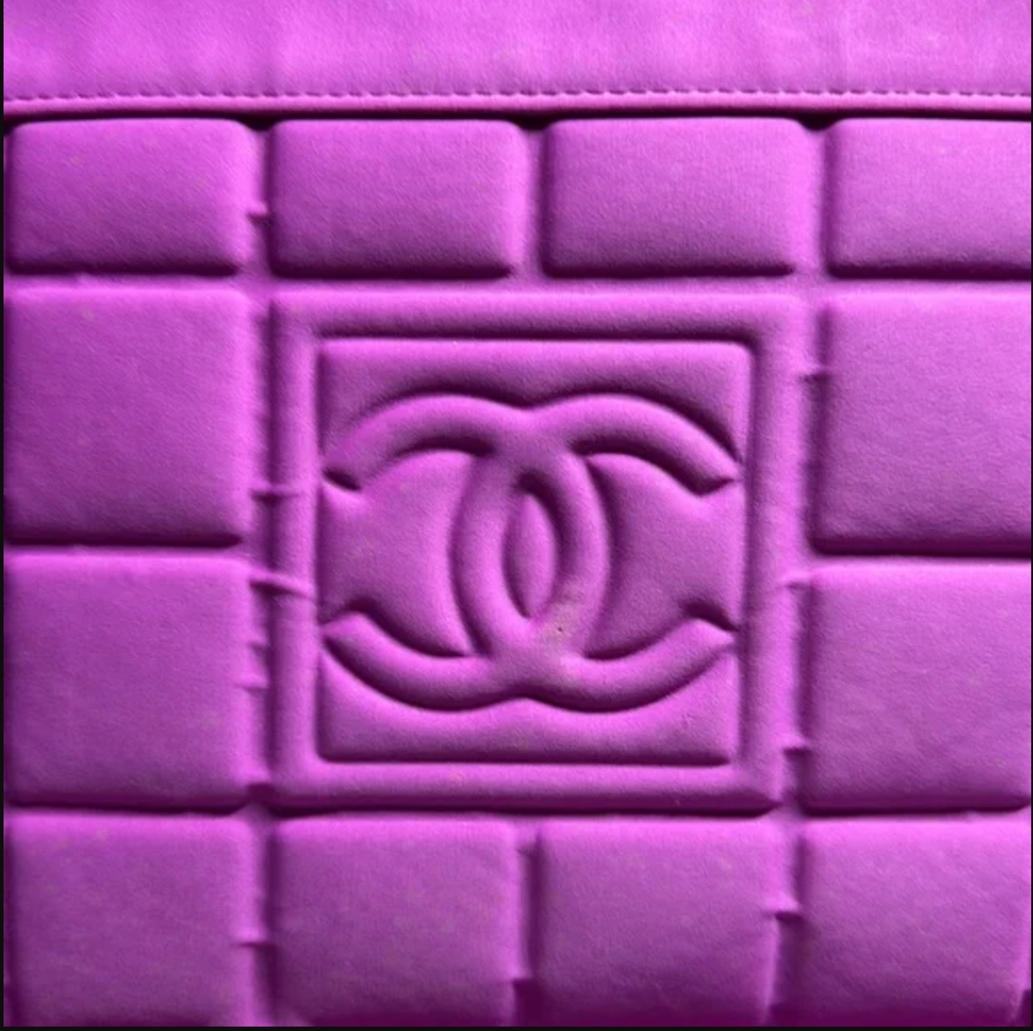 Chanel Purple Nylon Sport Line Chocolate Bar Messenger