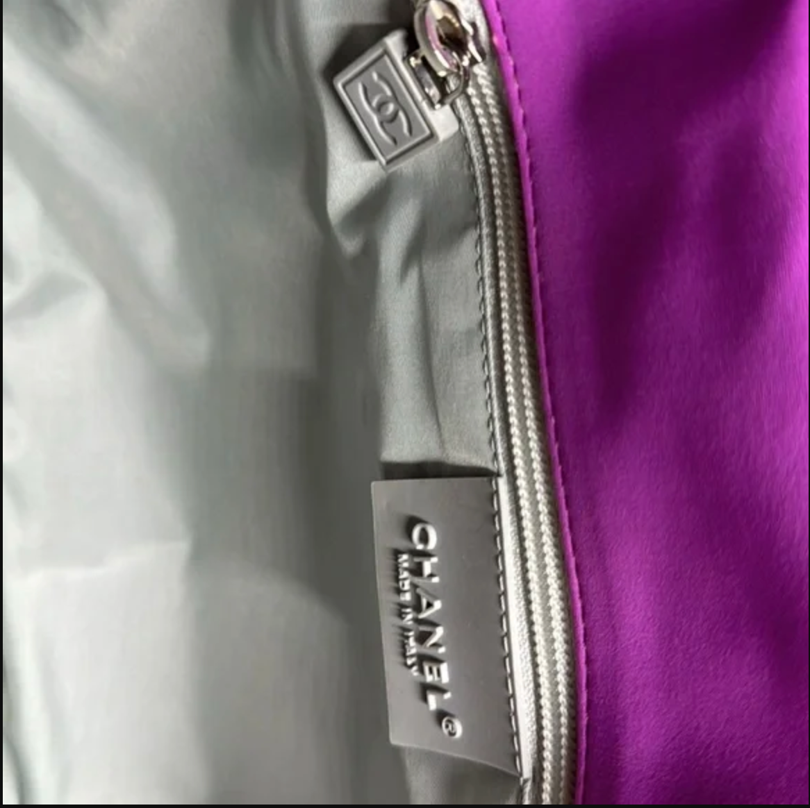 Chanel Purple Nylon Sport Line Chocolate Bar Messenger