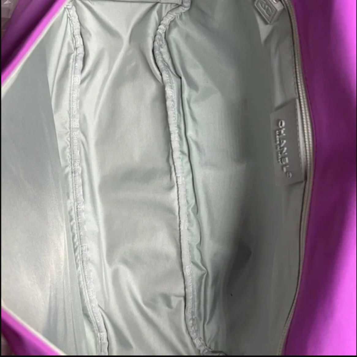 Chanel Purple Nylon Sport Line Chocolate Bar Messenger