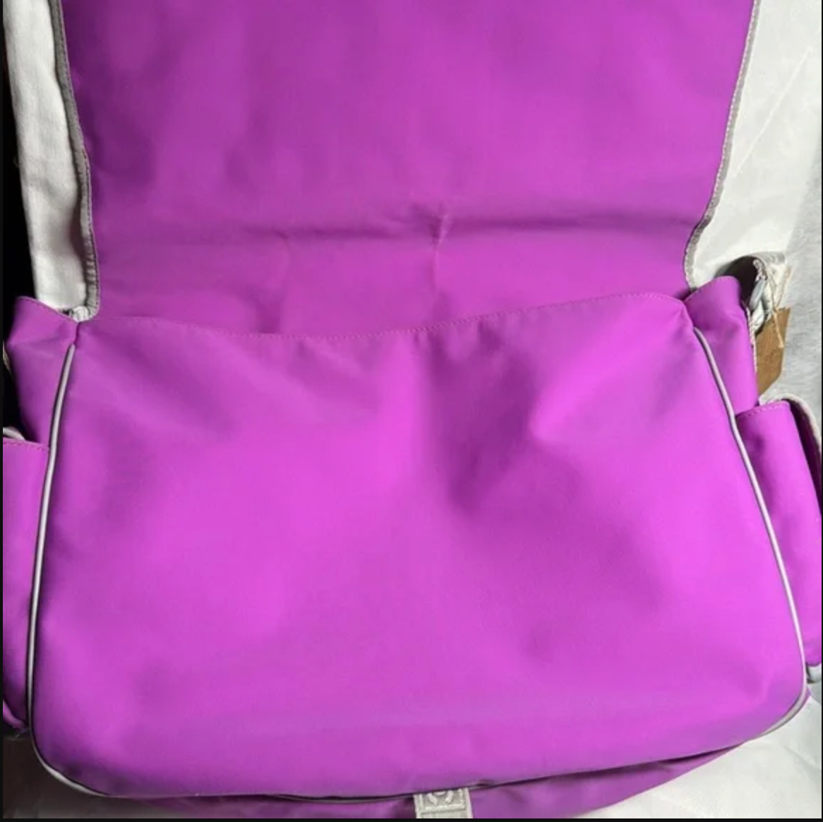 Chanel Purple Nylon Sport Line Chocolate Bar Messenger