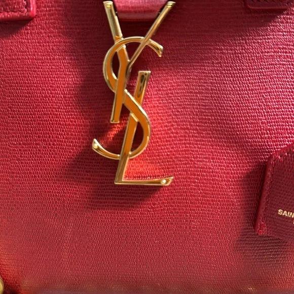 Yves Saint Laurent red leather bag crossbody bag