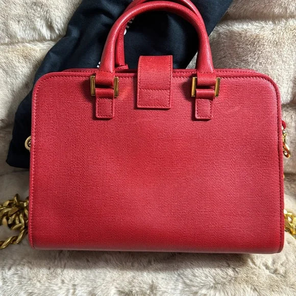 Yves Saint Laurent red leather bag crossbody bag