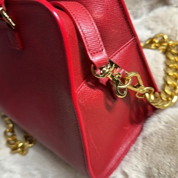 Yves Saint Laurent red leather bag crossbody bag