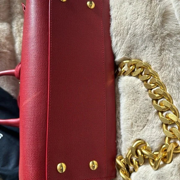 Yves Saint Laurent red leather bag crossbody bag
