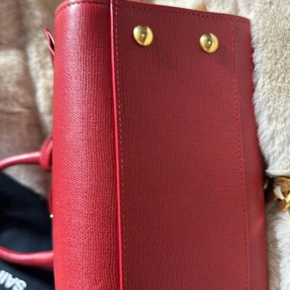Yves Saint Laurent red leather bag crossbody bag