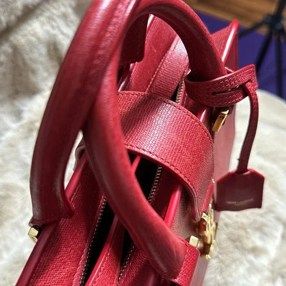Yves Saint Laurent red leather bag crossbody bag