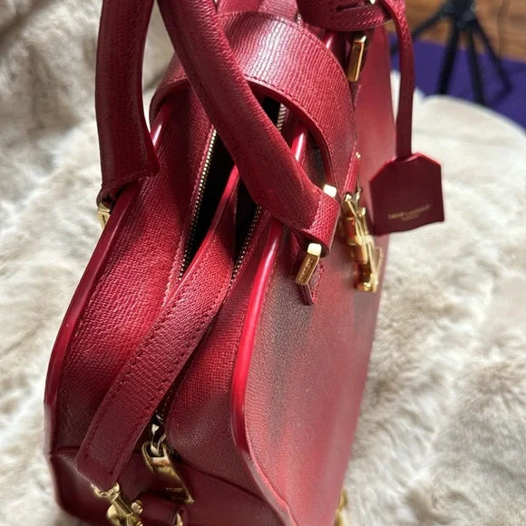 Yves Saint Laurent red leather bag crossbody bag