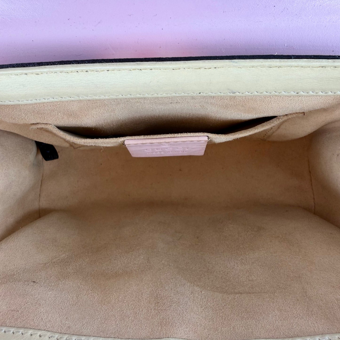Gucci GG Supreme Monogram Les Pommes Small Padlock shoulder bag