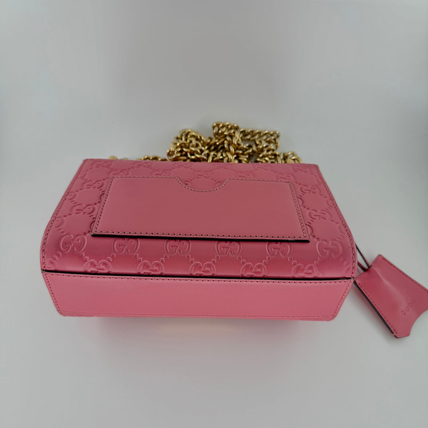 Gucci Pink Small Guccissima Padlock Crossbody/ Shoulder bag