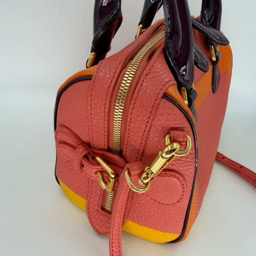 Burberry Pink/Orange Prorsum Mini Bee Bag