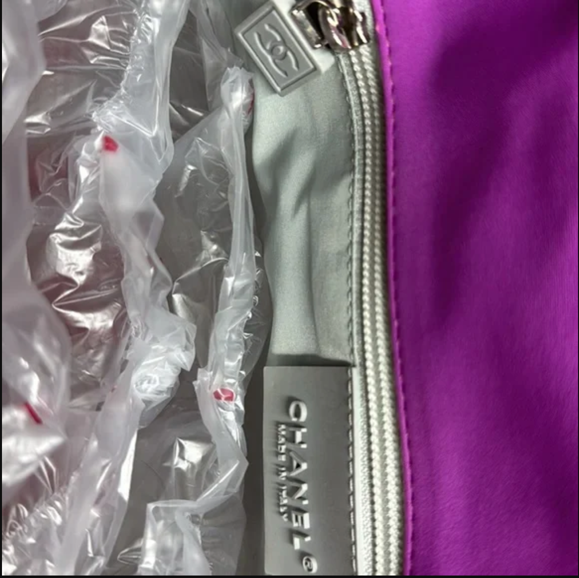 Chanel Purple Nylon Sport Line Chocolate Bar Messenger